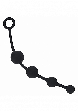 LEVELZ - Bolas Anales de Silicona Curvadas - Negro