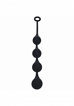 LEVELZ - Bolas anales de silicona Waterdrop - XL - 50 mm - Negro